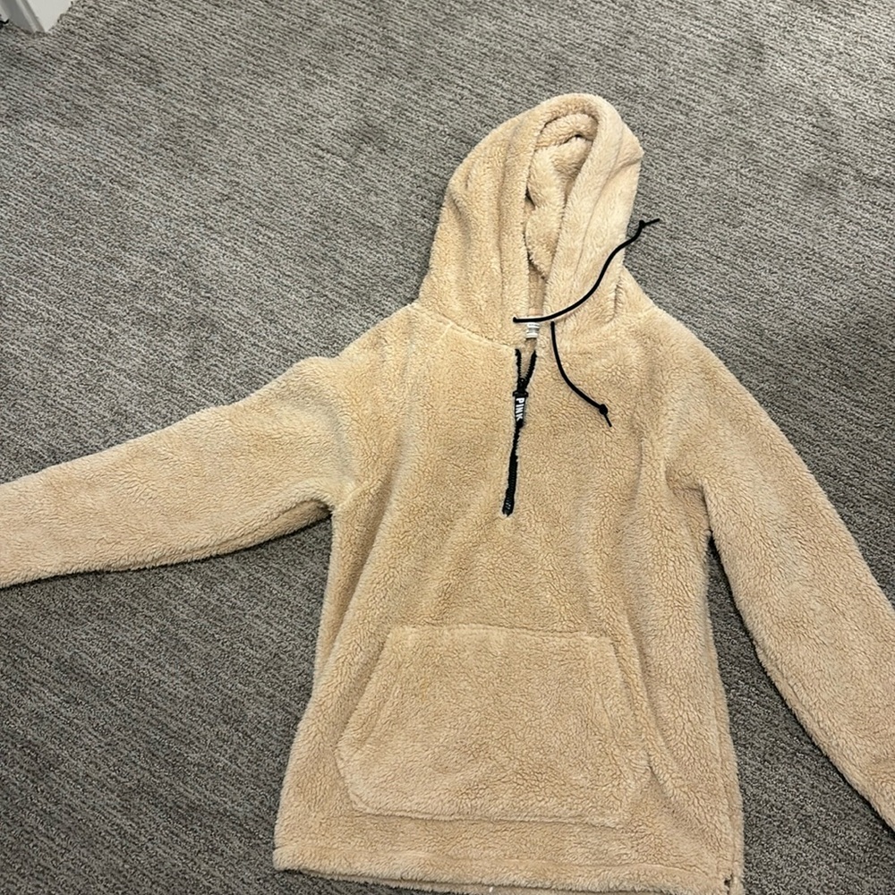 Tan fluffy hoodie